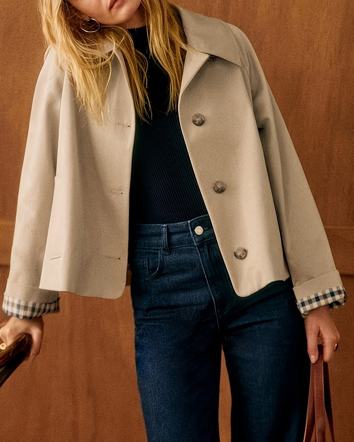 Women's Woven Polyester Jacket Outerwear - RIHOAS