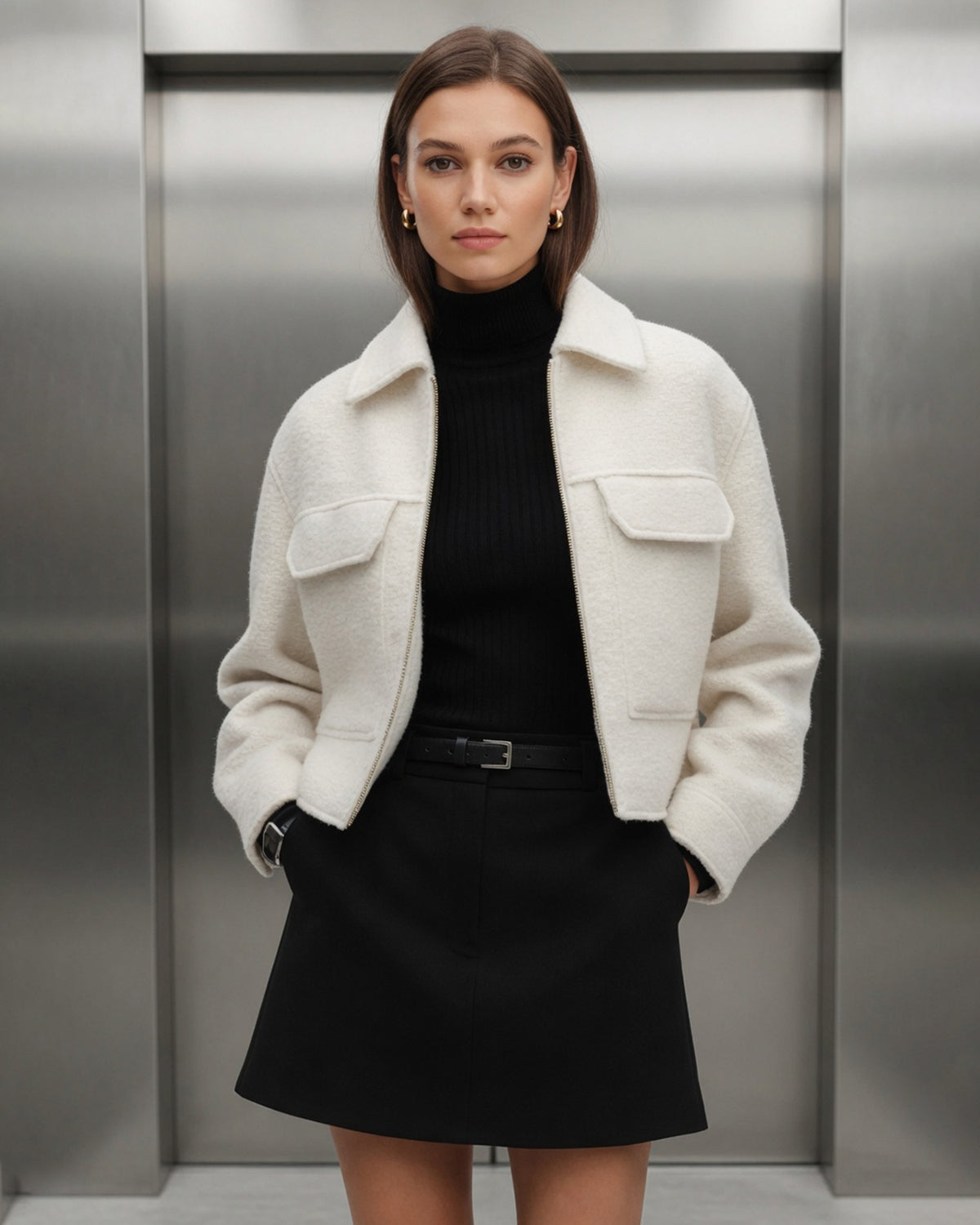 Women's Woven Polyester Jacket - RIHOAS