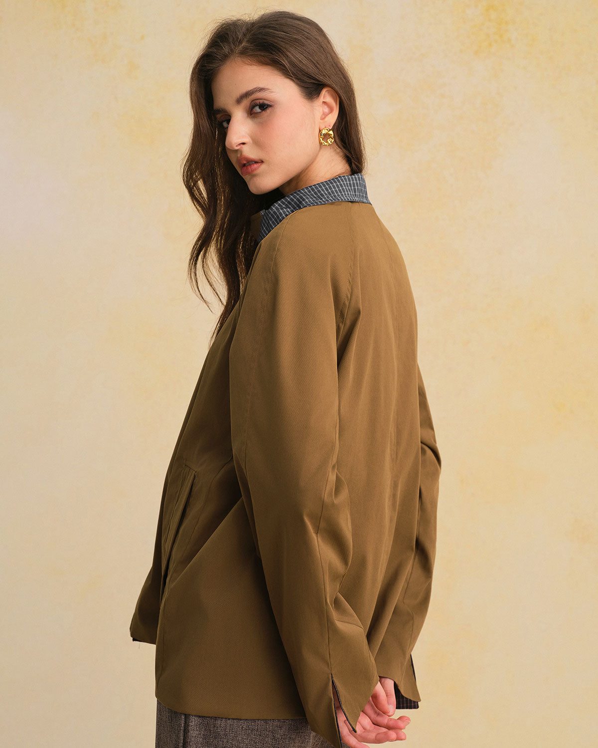 Women's Woven Polyester Jacket Outerwear - RIHOAS