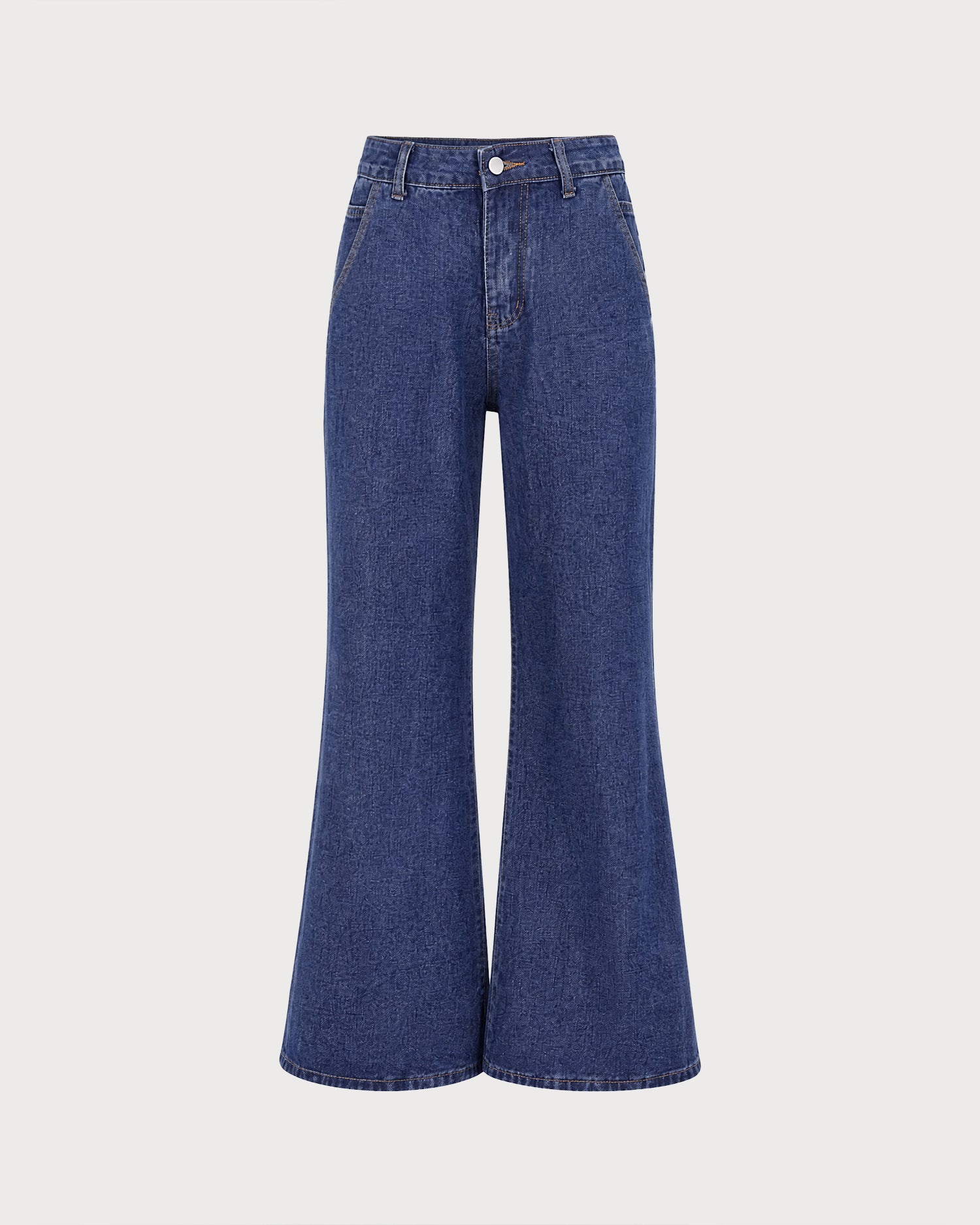 Blue Low Waisted Pockets Jeans 01