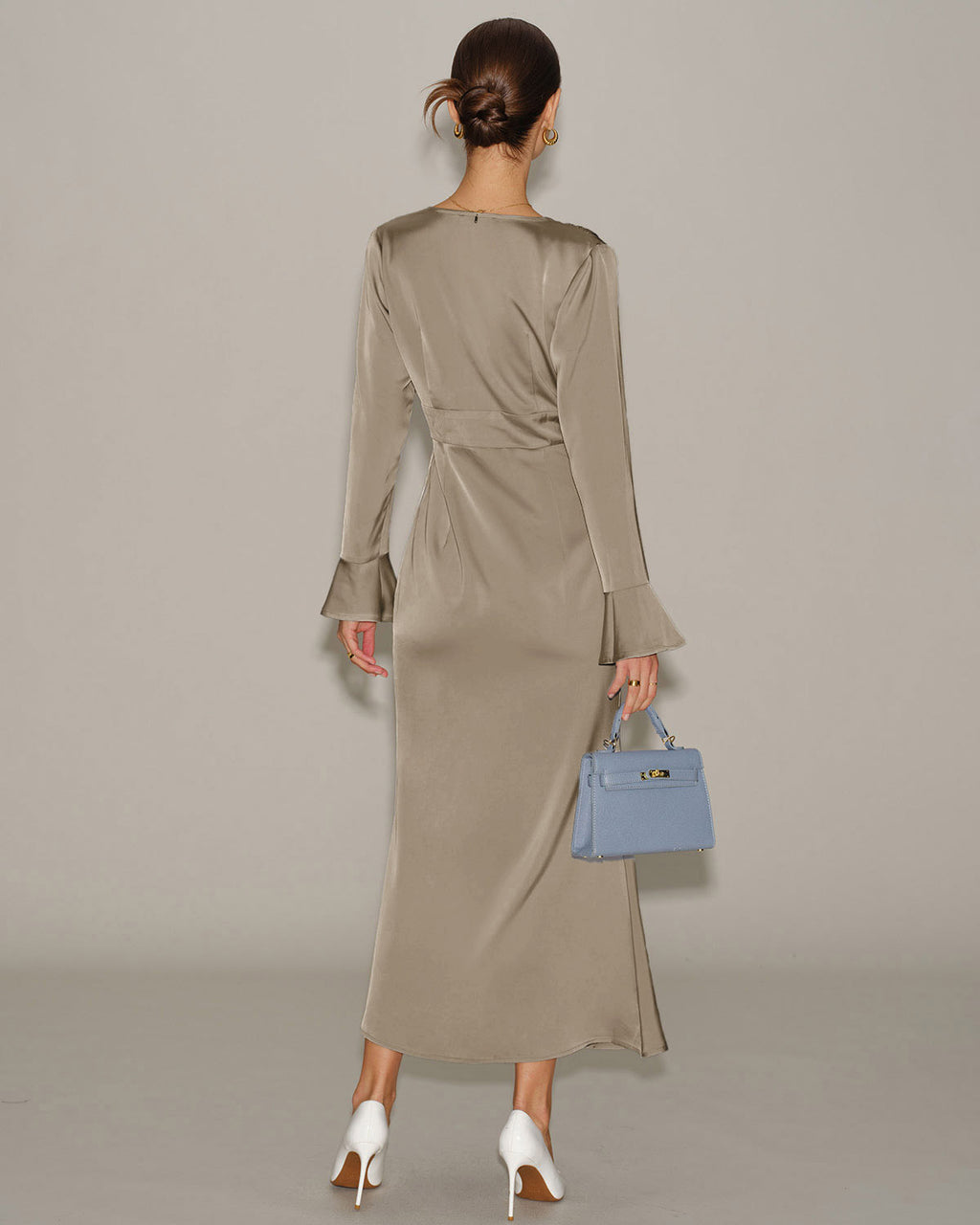 Women's Woven Polyester Long Dress Dresses - RIHOAS