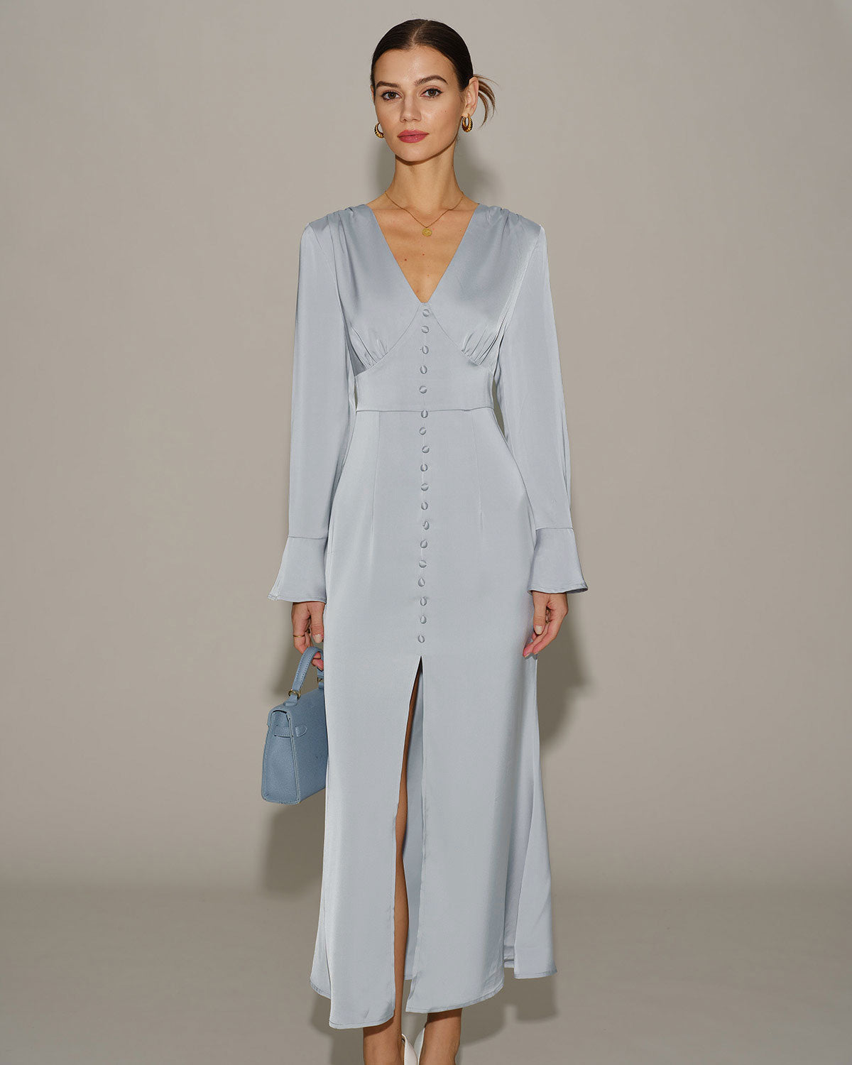 Women's Woven Polyester Long Dress Dresses - RIHOAS