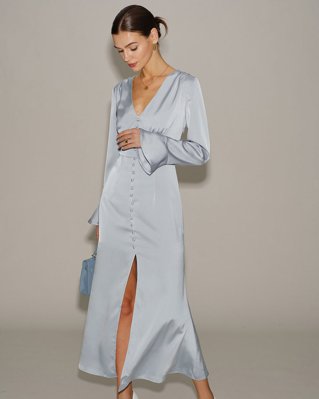 Women's Woven Polyester Long Dress Dresses - RIHOAS