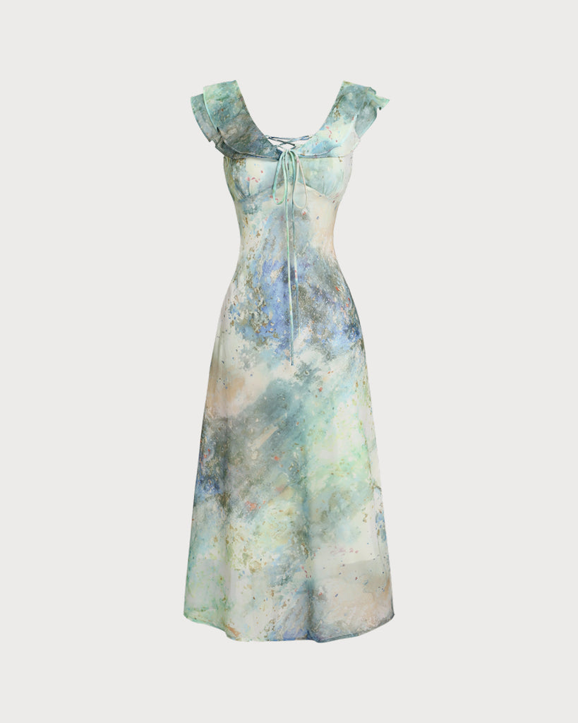 Women's Woven Polyester Long Dress Multi Dresses - RIHOAS