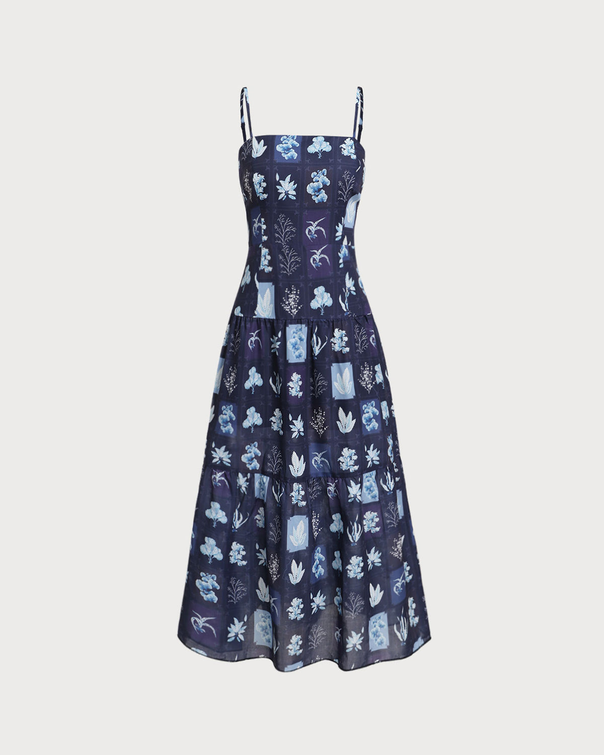 Women's Woven Polyester Maxi Dress Blue Dresses - RIHOAS