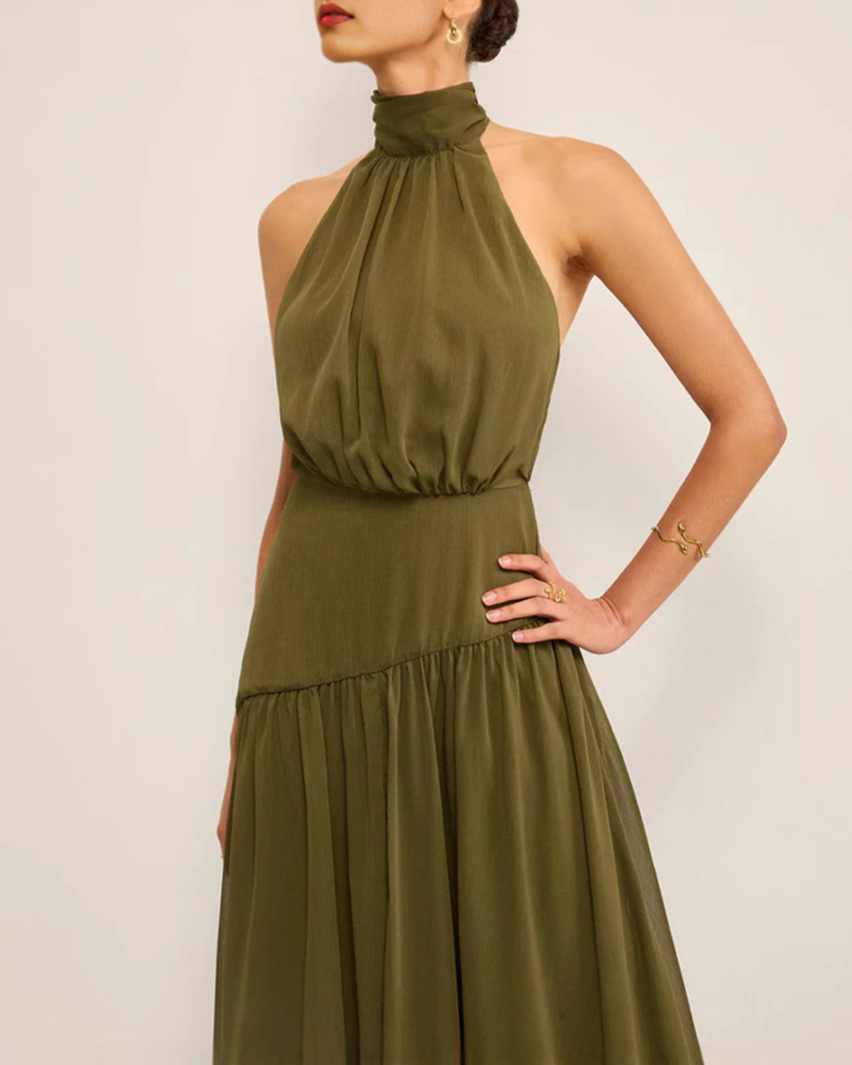 Women's Woven Polyester Maxi Dress Dresses - RIHOAS