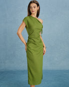 Women's Woven Polyester  Maxi Dress Dresses - RIHOAS