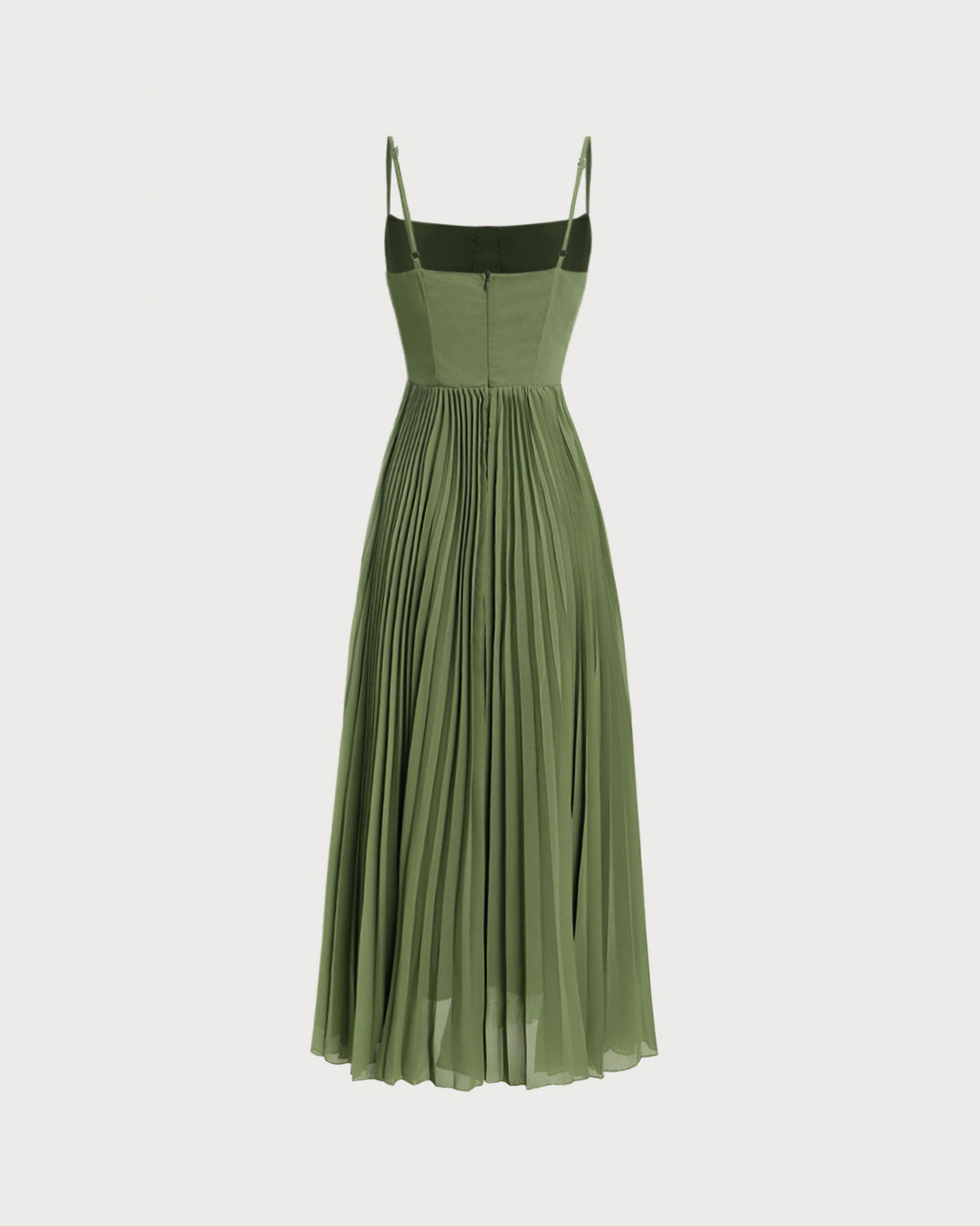green maxi flowy dress Green Sweetheart Neck Flowy Slip Maxi Dress & Reviews - Green - Dresses
