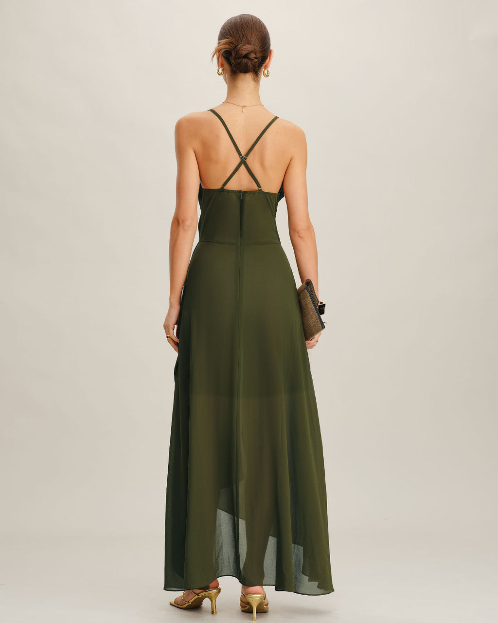 Women's Woven Polyester Maxi Dress Dresses - RIHOAS