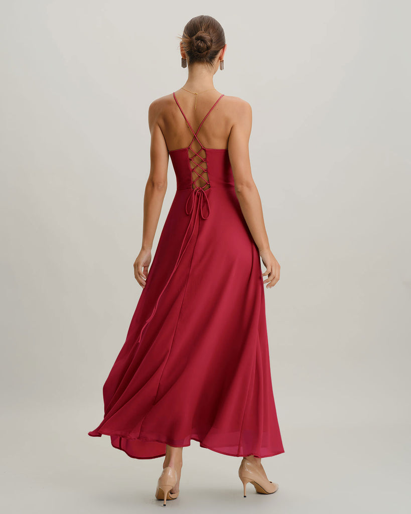 Women's Woven Polyester Maxi Dress Dresses - RIHOAS