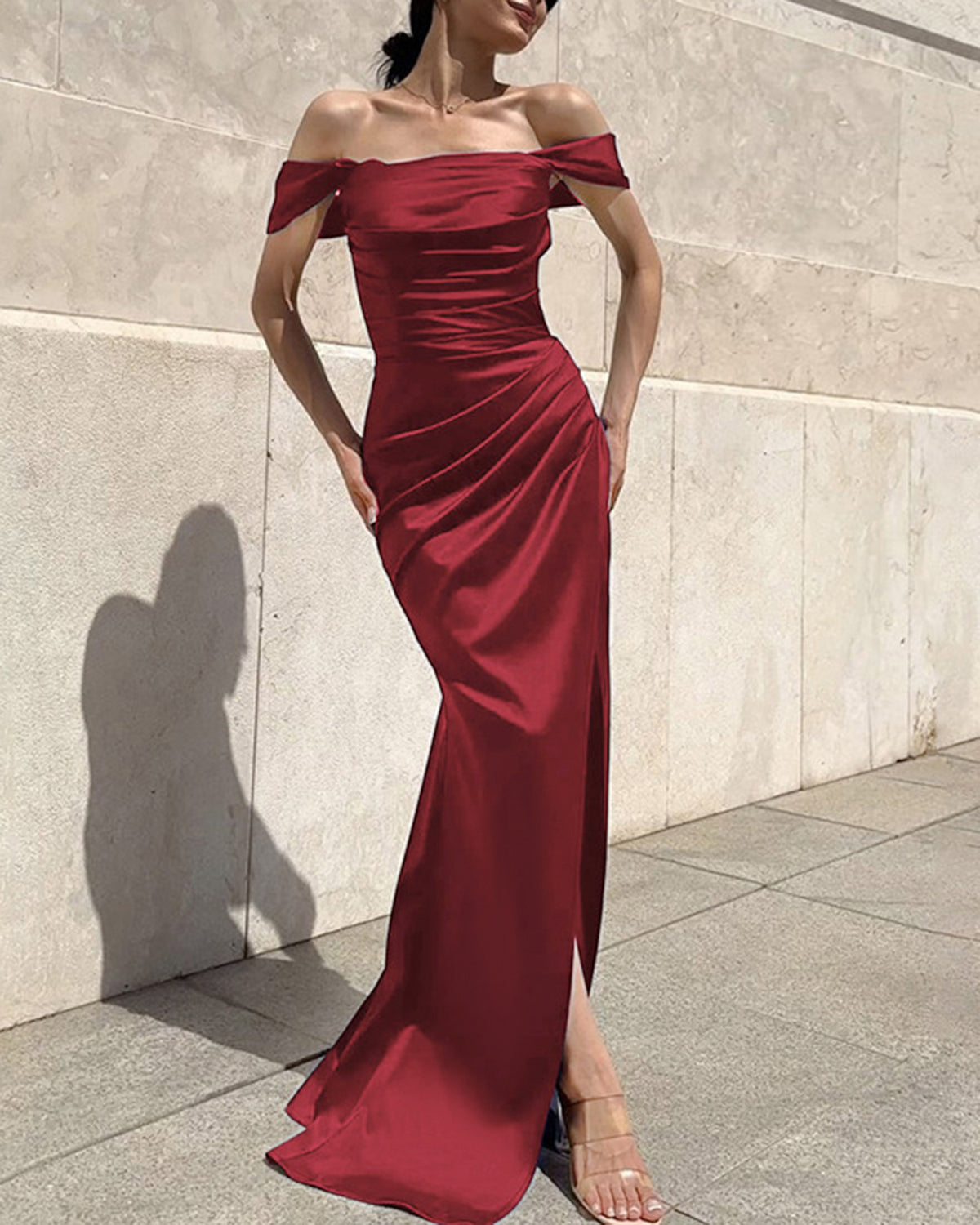 Women's Woven Polyester Maxi Dress Dresses - RIHOAS