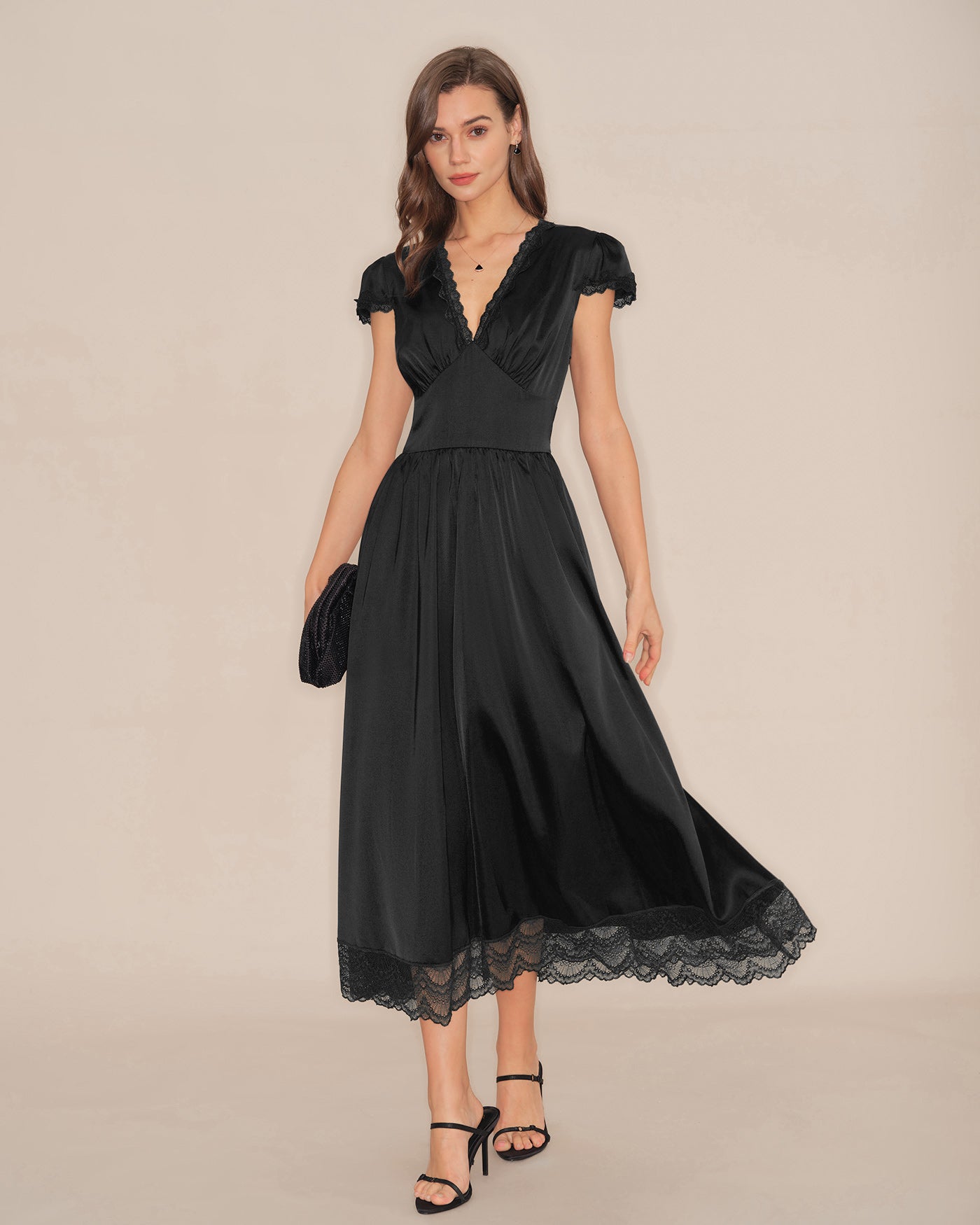 Women's Woven Polyester  Maxi Dress Dresses - RIHOAS