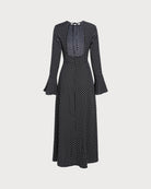Women's Woven Polyester Maxi Dress - RIHOAS - 05