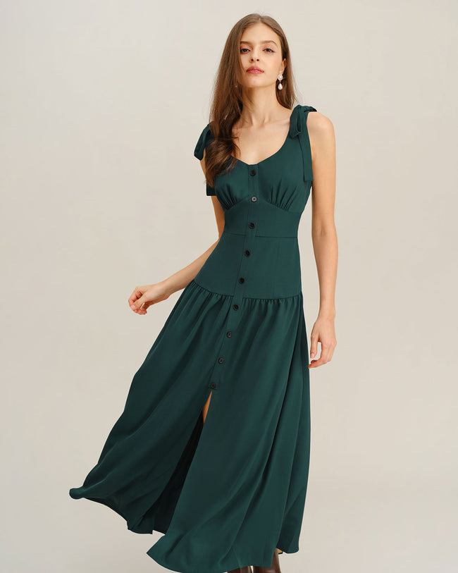 Women's Woven Polyester Maxi Dress Dresses - RIHOAS