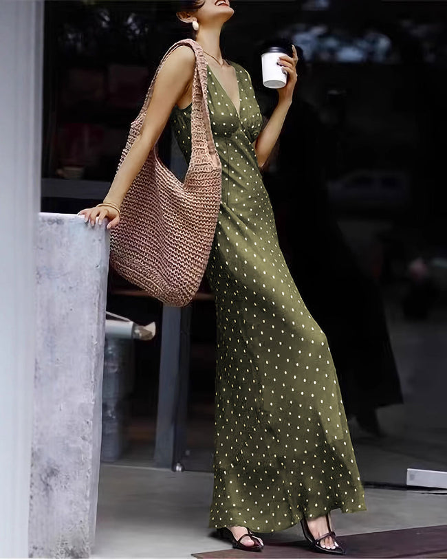 Women's Woven Polyester Maxi Dress Dresses - RIHOAS