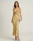 Women's Woven Polyester  Maxi Dress Dresses - RIHOAS