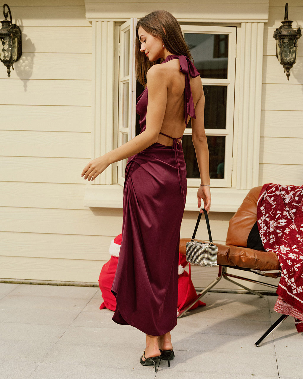 Women's Woven Polyester Maxi Dress Dresses - RIHOAS