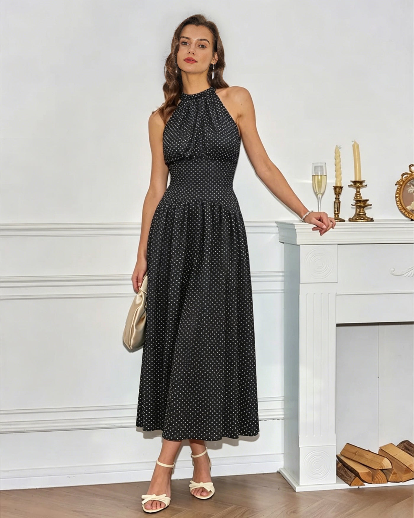 Women's Woven Polyester Maxi Dress Dresses - RIHOAS