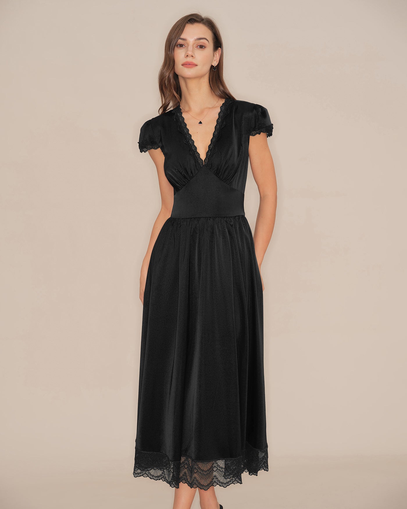 Women's Woven Polyester  Maxi Dress Dresses - RIHOAS