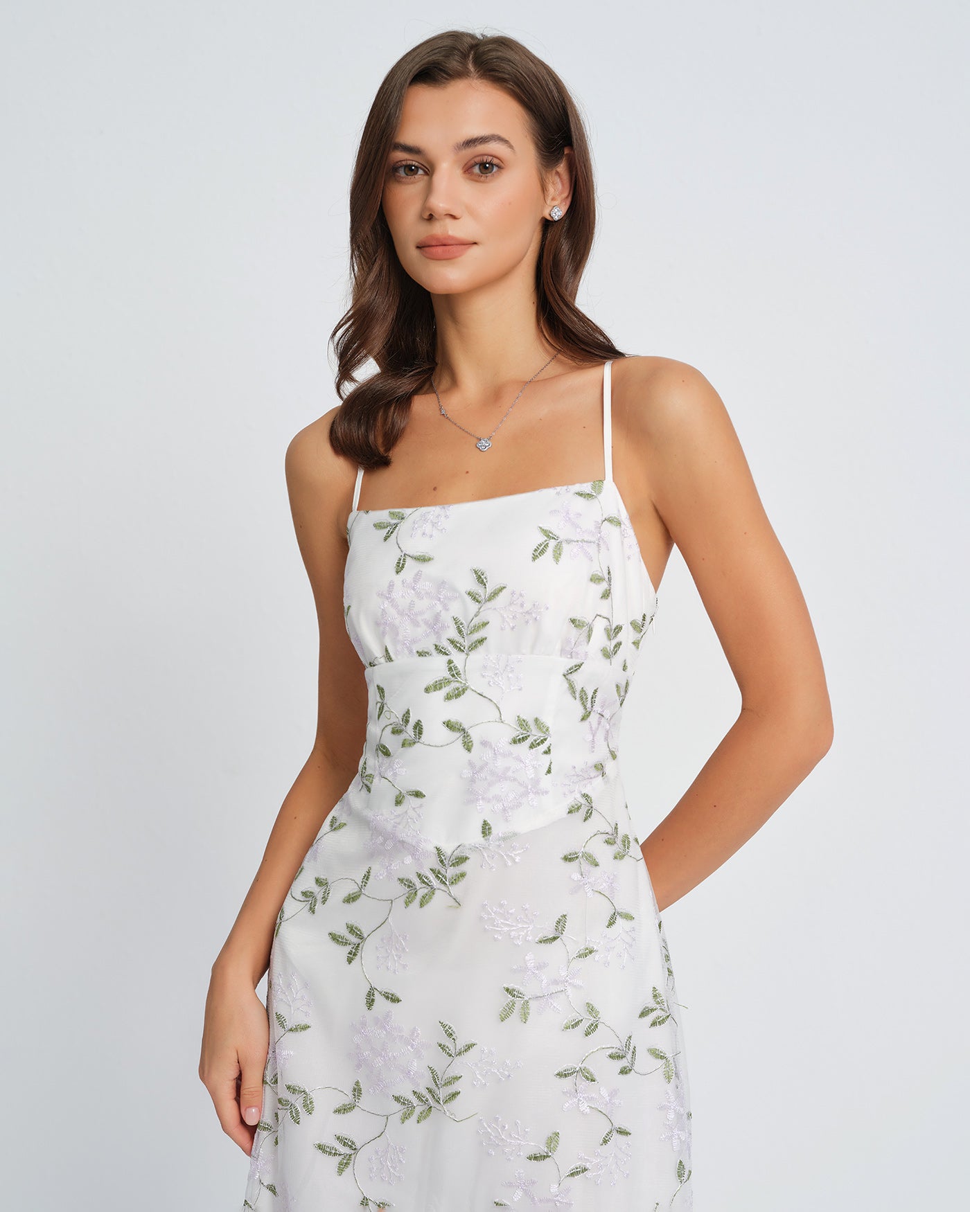 White Floral Slip Maxi Dress & Reviews - White - Dresses
