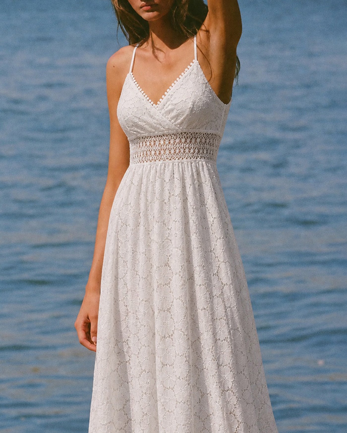 Women's  Woven Polyester Maxi  Dress Dresses - RIHOAS