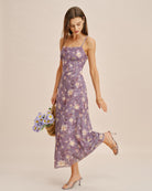 Women's Woven Polyester Maxi  Dress Dresses - RIHOAS