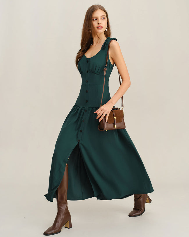 Women's Woven Polyester Maxi Dress Dresses - RIHOAS