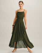 Women's Woven Polyester Maxi Dress Dresses - RIHOAS