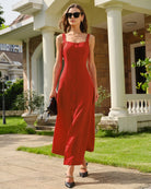 Women's Woven Polyester Maxi Dress Dresses - RIHOAS
