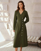 Women's Woven Polyester Maxi Dress Dresses - RIHOAS