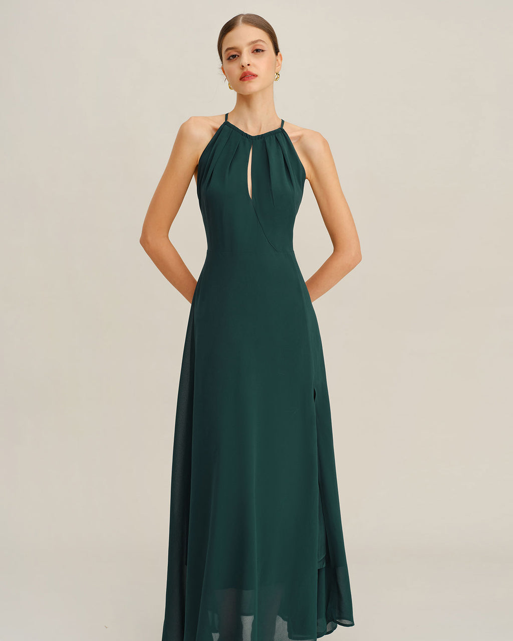 Women's Woven Polyester Maxi Dress Dresses - RIHOAS