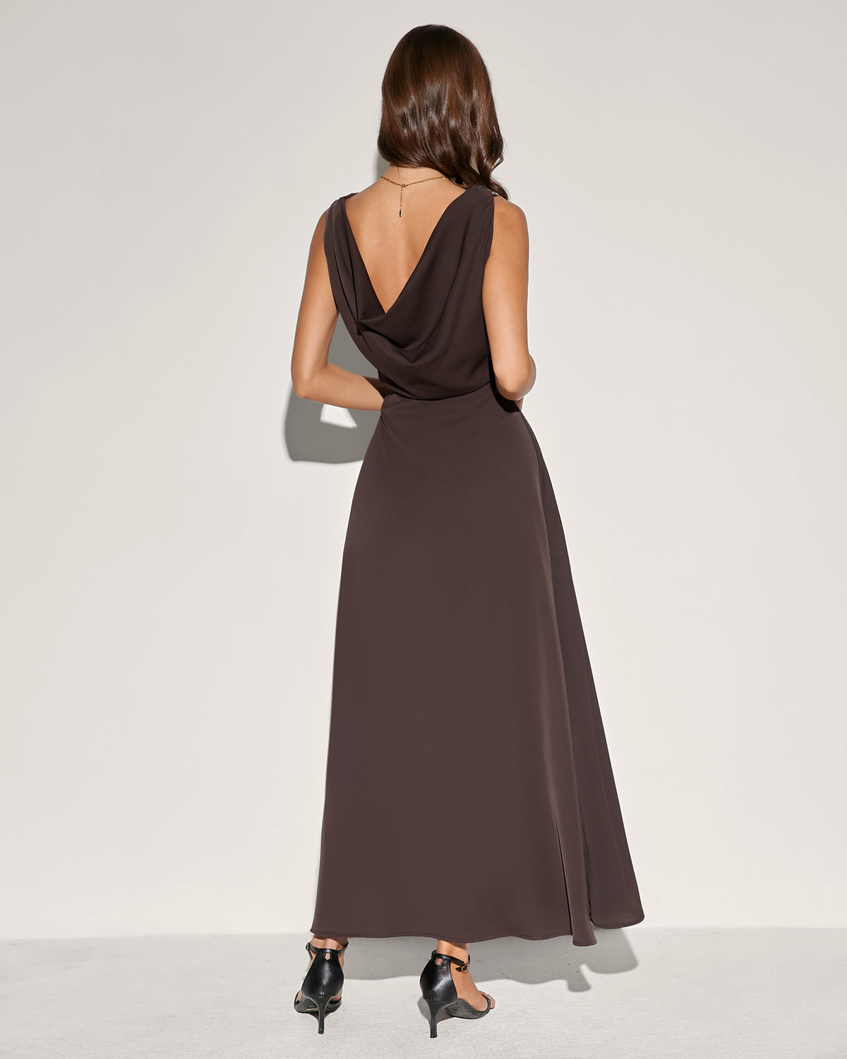 Women's Woven Polyester  Maxi  Dress Dresses - RIHOAS