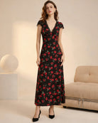 Women's Woven Polyester Maxi Dress Dresses - RIHOAS