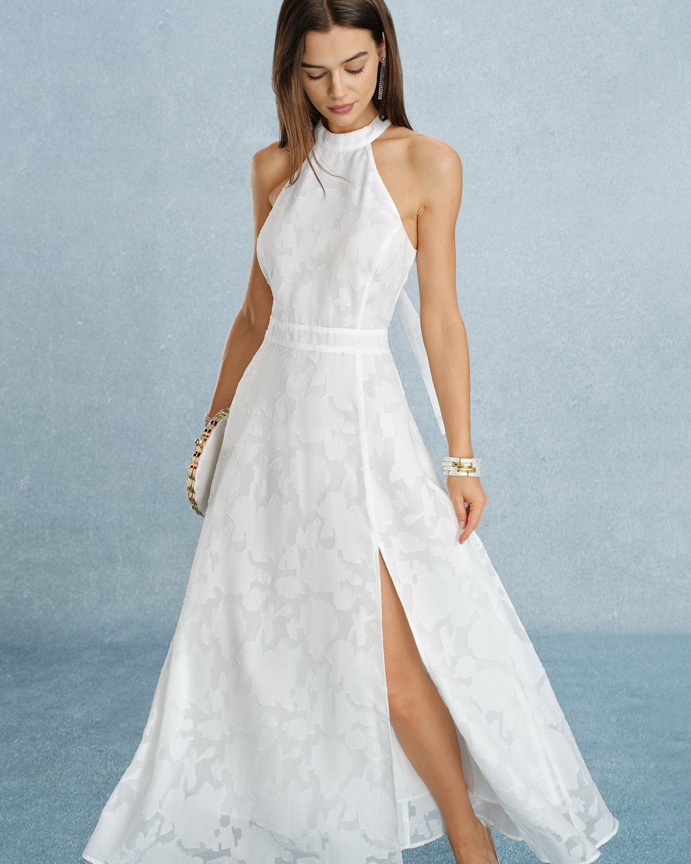 White Backless Bowknot Maxi Dress & Reviews - White - Dresses | RIHOAS White Backless Bowknot Maxi Dress & Reviews - White - Dresses | RIHOAS