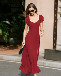 Women's Woven Polyester Maxi Dress Dresses - RIHOAS