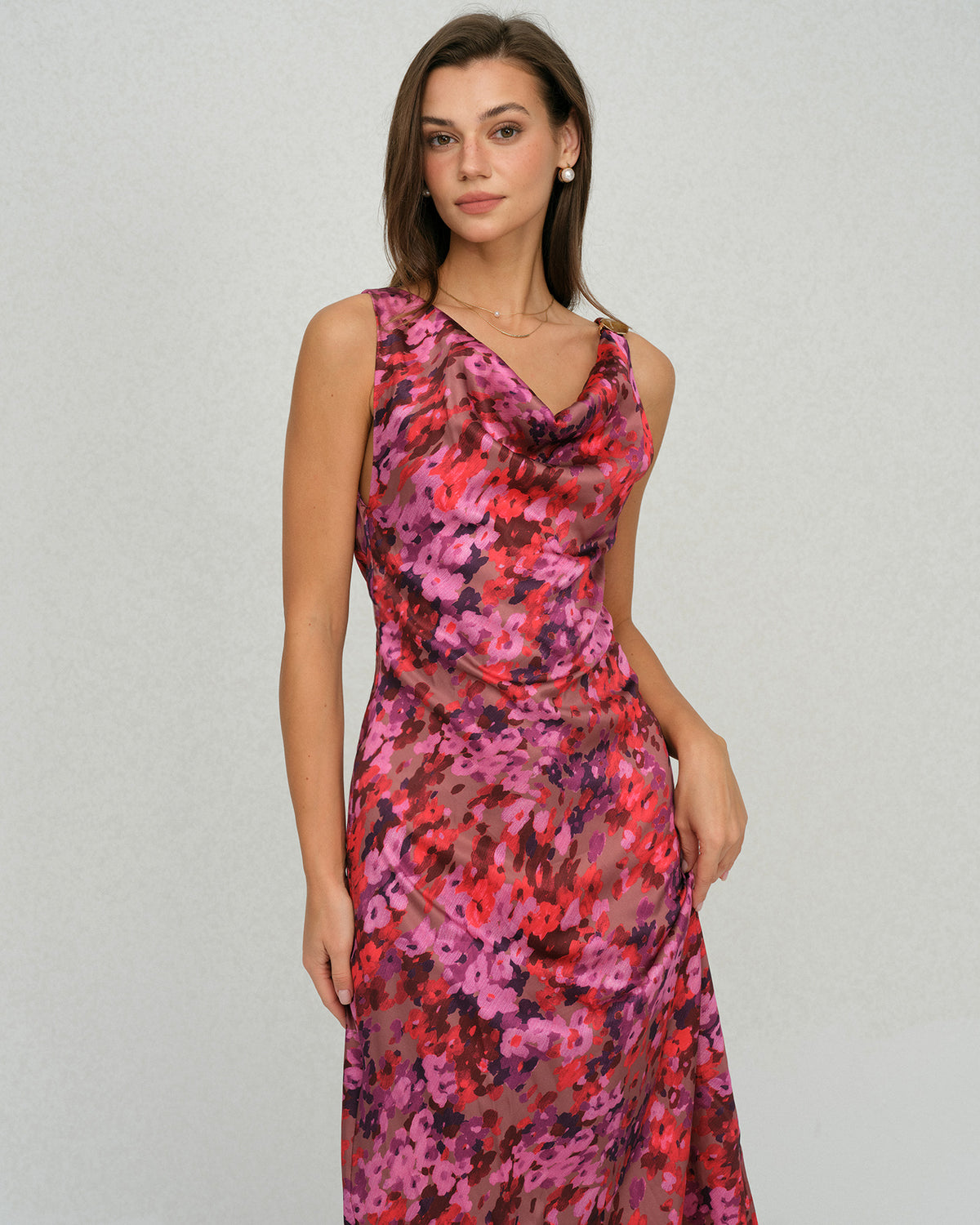 Women's Woven Polyester  Maxi Dress Dresses - RIHOAS