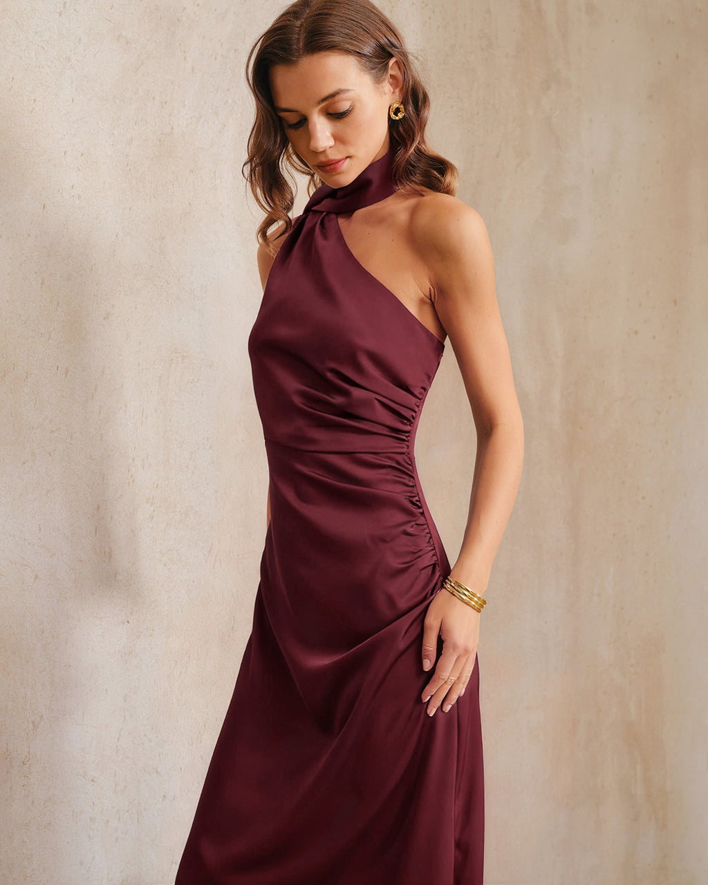 Women's Woven Polyester Maxi Dress Dresses - RIHOAS