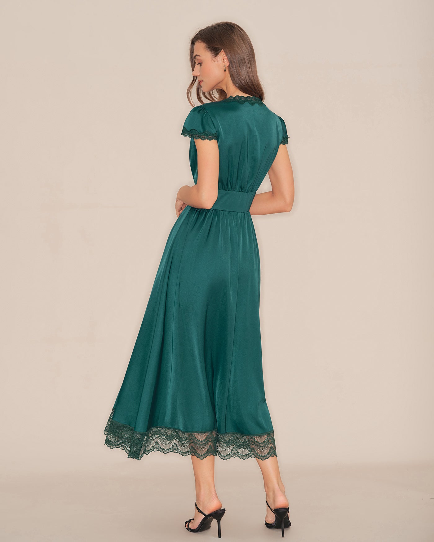 Women's Woven Polyester  Maxi Dress Dresses - RIHOAS