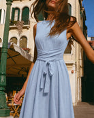 Women's  Woven Polyester Maxi Dress Dresses - RIHOAS