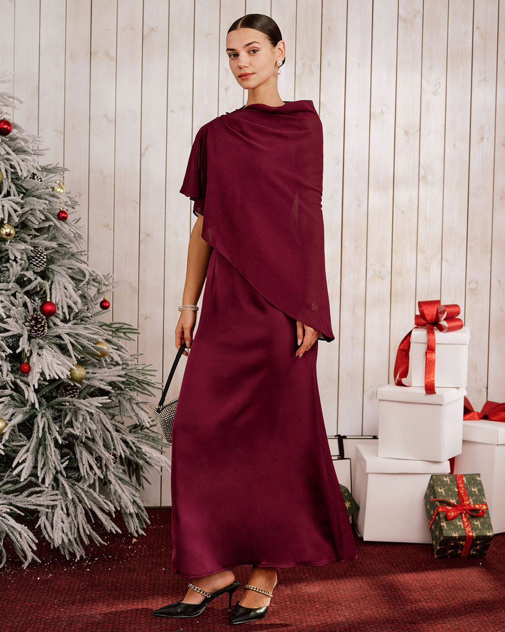 Women's Woven Polyester Maxi Dress Dresses - RIHOAS