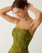 Women's Woven Polyester Maxi Dress - RIHOAS