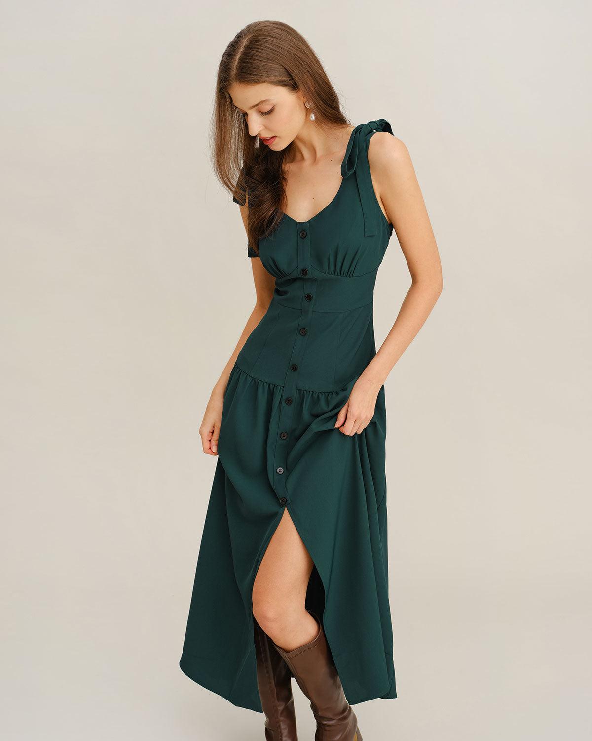 Women's Woven Polyester Maxi Dress Dresses - RIHOAS