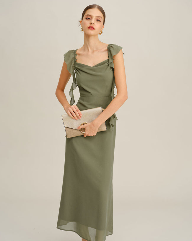 Women's Woven Polyester Maxi Dress Dresses - RIHOAS