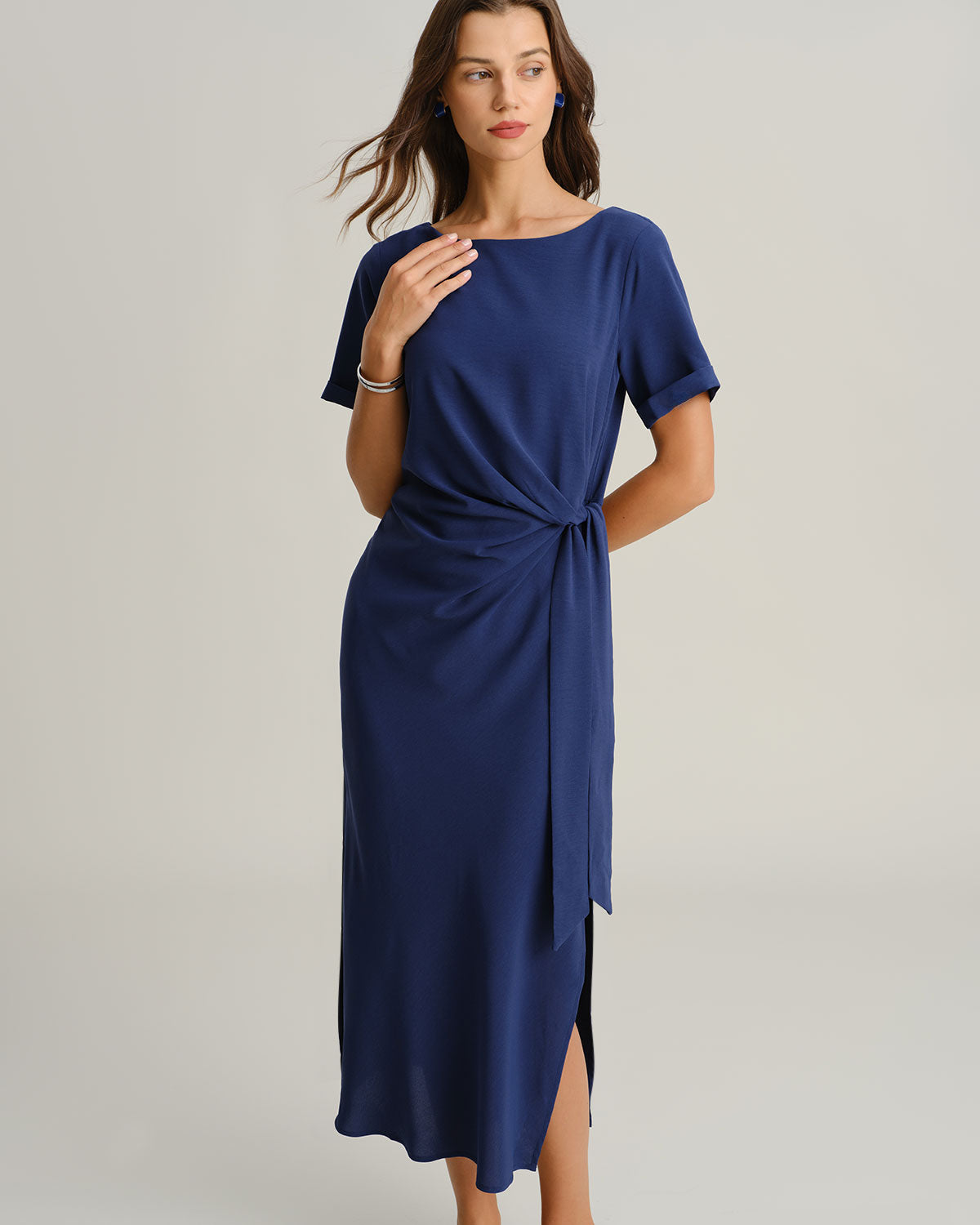 Women's Woven Polyester Maxi Dress Dresses - RIHOAS