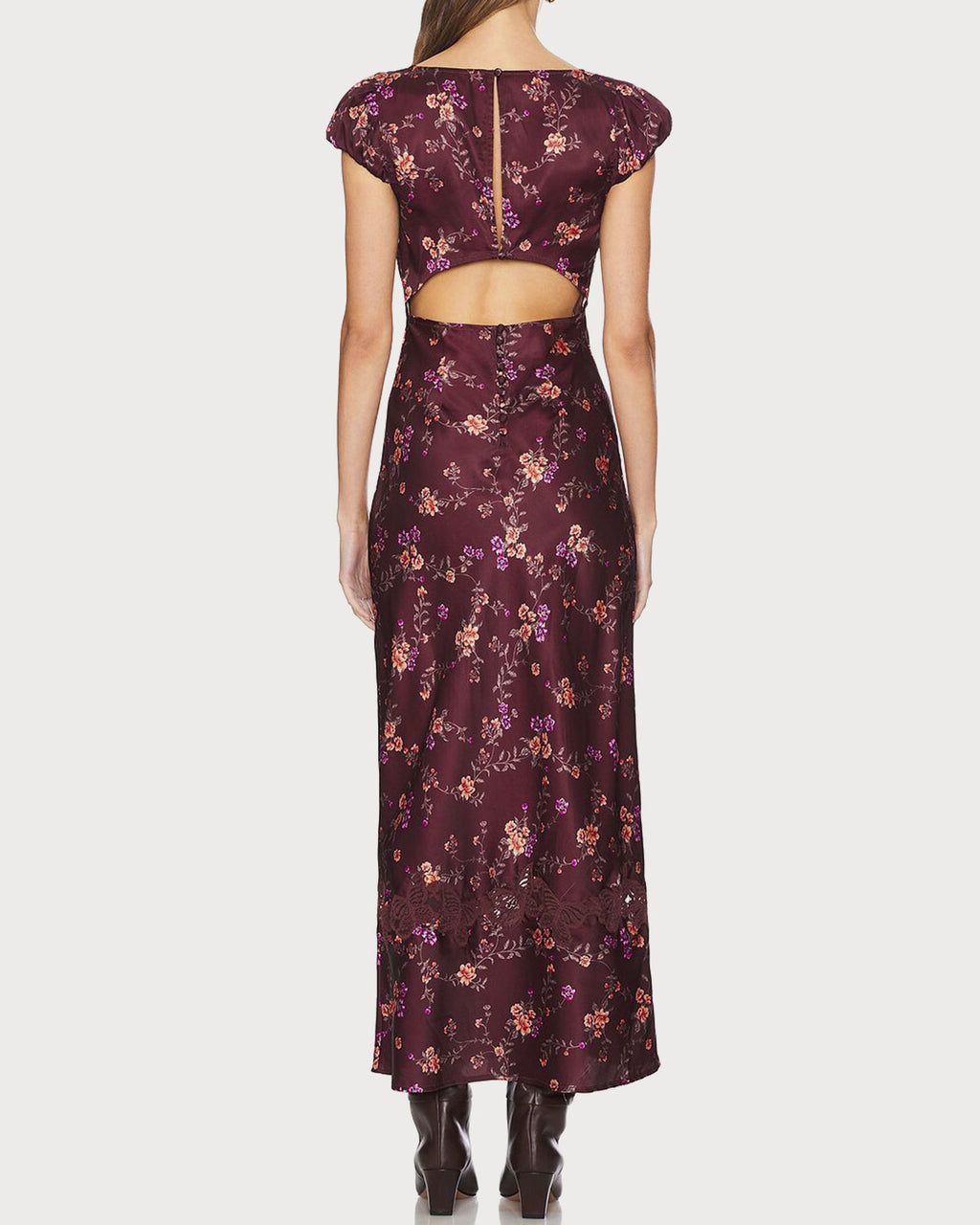 Women's Woven Polyester  Maxi Dress Dresses - RIHOAS