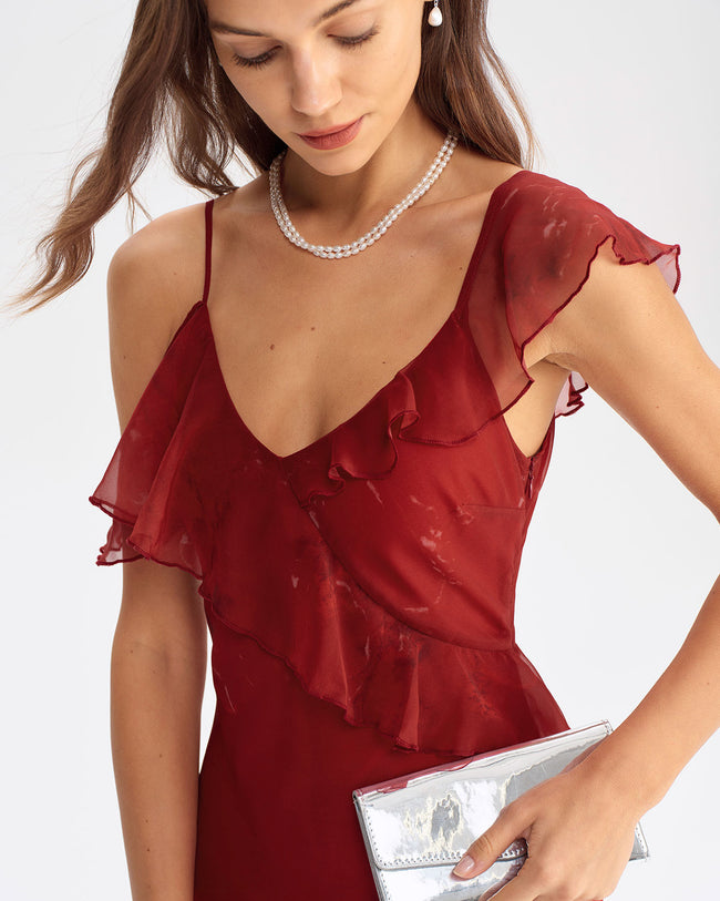 Women's Woven Polyester Maxi Dress Dresses - RIHOAS