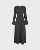 Women's Woven Polyester Maxi Dress - RIHOAS - 04