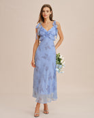 Women's Woven Polyester  Maxi Dress Dresses - RIHOAS