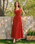 Women's Woven Polyester Maxi Dress Dresses - RIHOAS