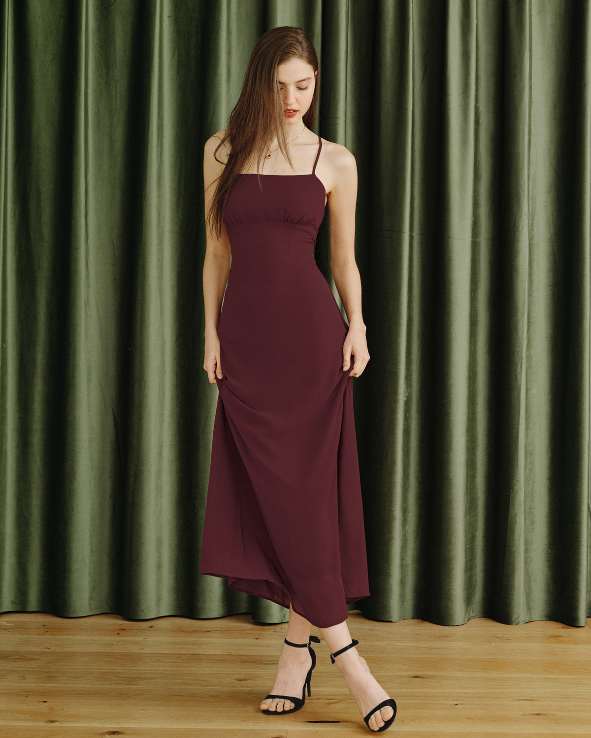 Women's Woven Polyester Maxi Dress Dresses - RIHOAS